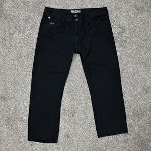 Enyce Black Denim Jeans‎ Mens 38 Baggy Fit Y2K Streetwear Skater 5-Pocket